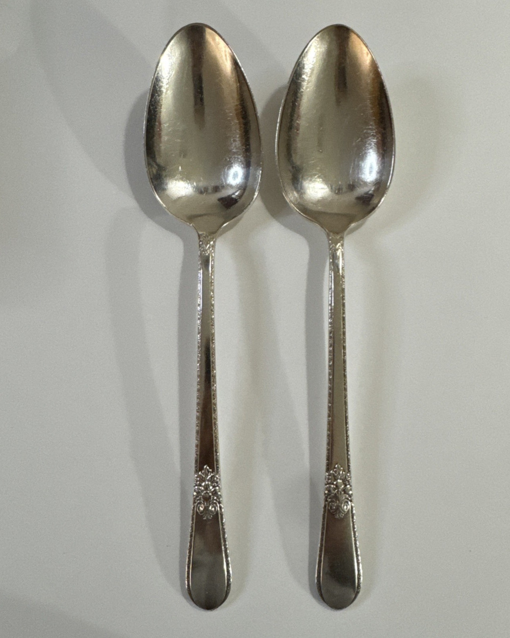 2 Vintage Serving Spoons - Rogers Bros 1847 Adoration IS